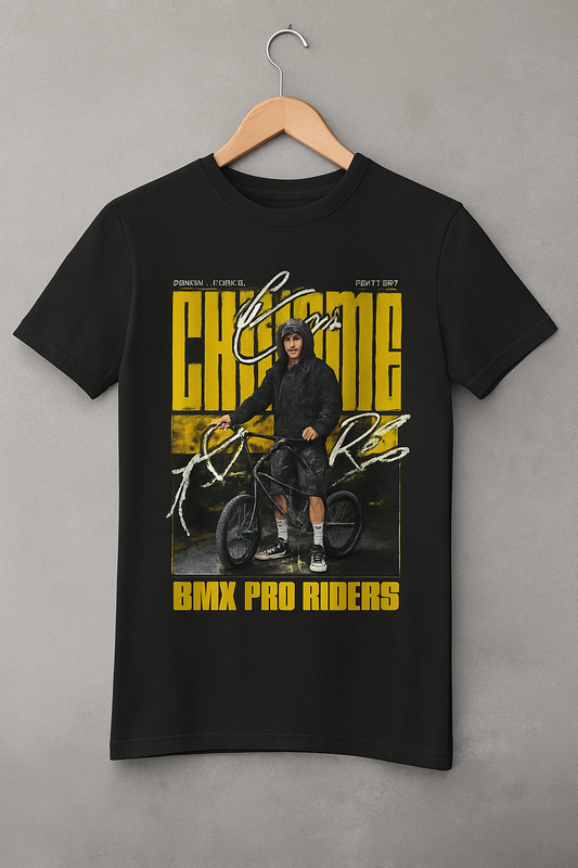 Pro Rider Men's black short sleeve round neck t-shirt