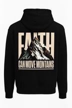 Faith Can Move Mountains Black Hoodie
