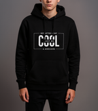 Just Be Cool Black Graphic Hoodie