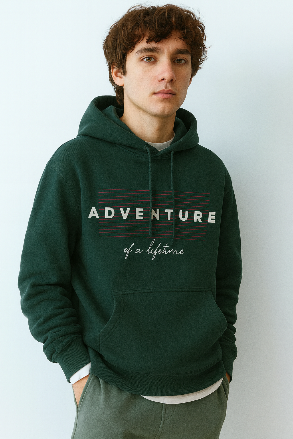 Adventure of a Lifetime Forest Green Hoodie