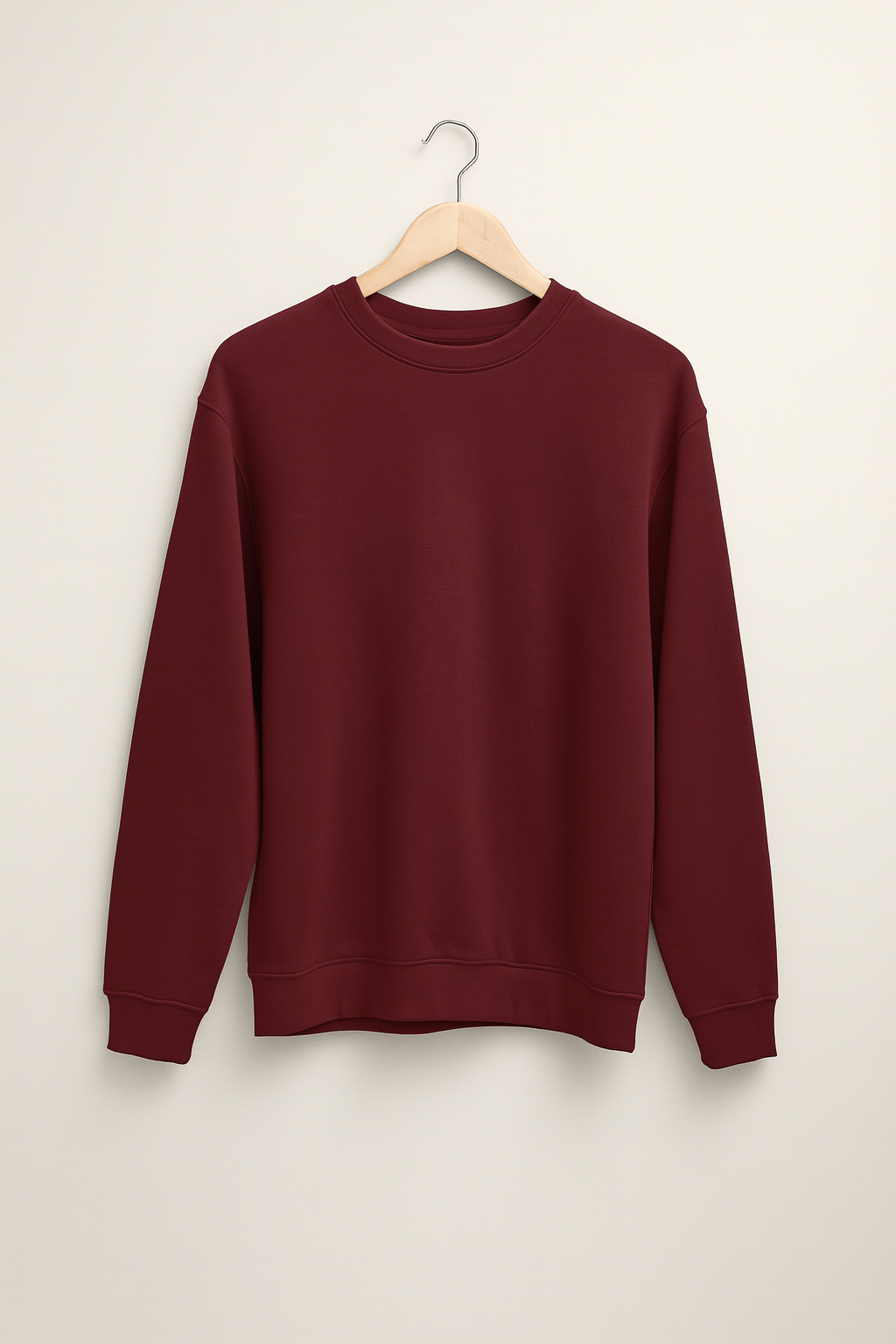 Maroon Oversized Sweatshirt