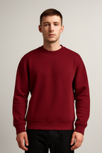 Maroon Oversized Sweatshirt
