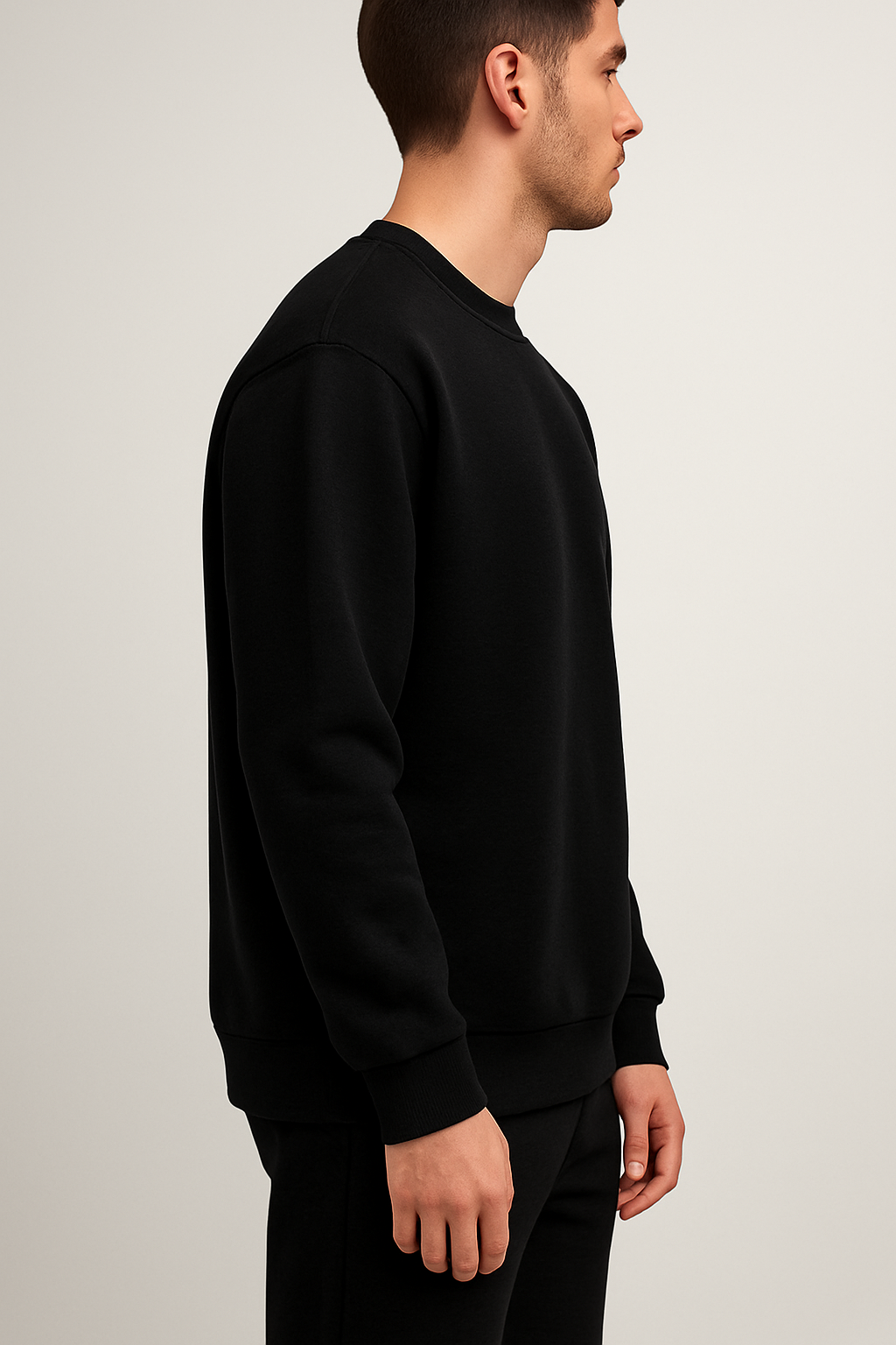 Classic Black Oversized Sweatshirt