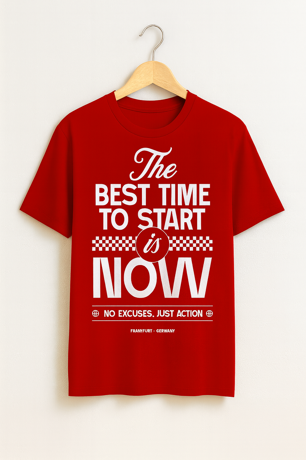 Streetwear Graphic Tee – No Excuses, Just Action