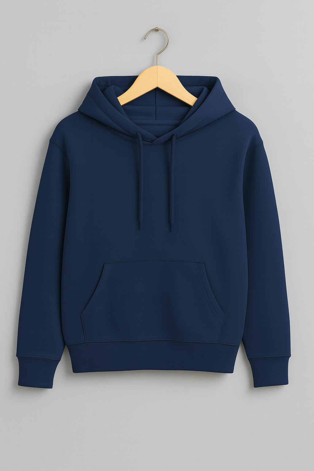 ZOREAR Minimal Navy Blue Hoodie