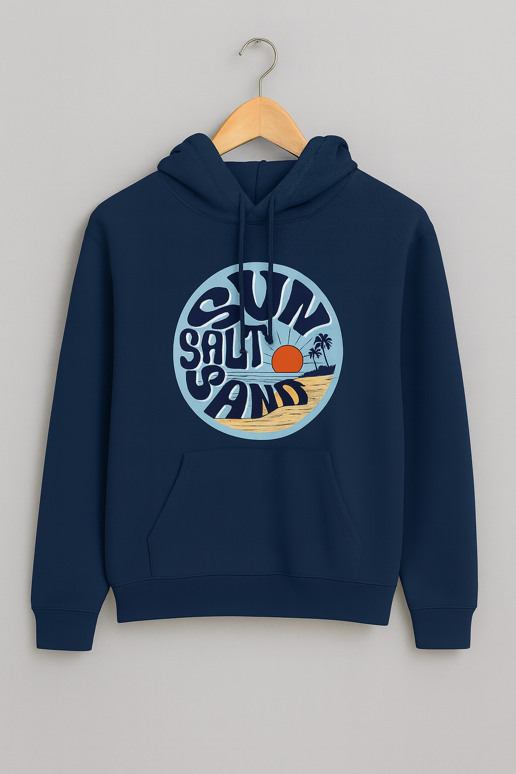 Sun Salt Sand Navy Blue Hoodie