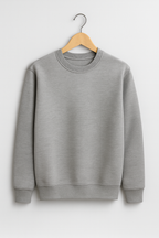 Melange Grey Oversized Sweatshirt