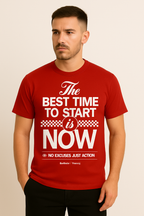 Streetwear Graphic Tee – No Excuses, Just Action