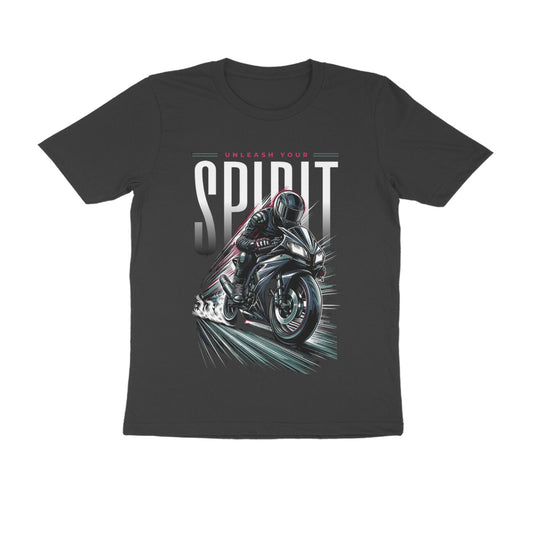 Spirit Men's round neck black t-shirt